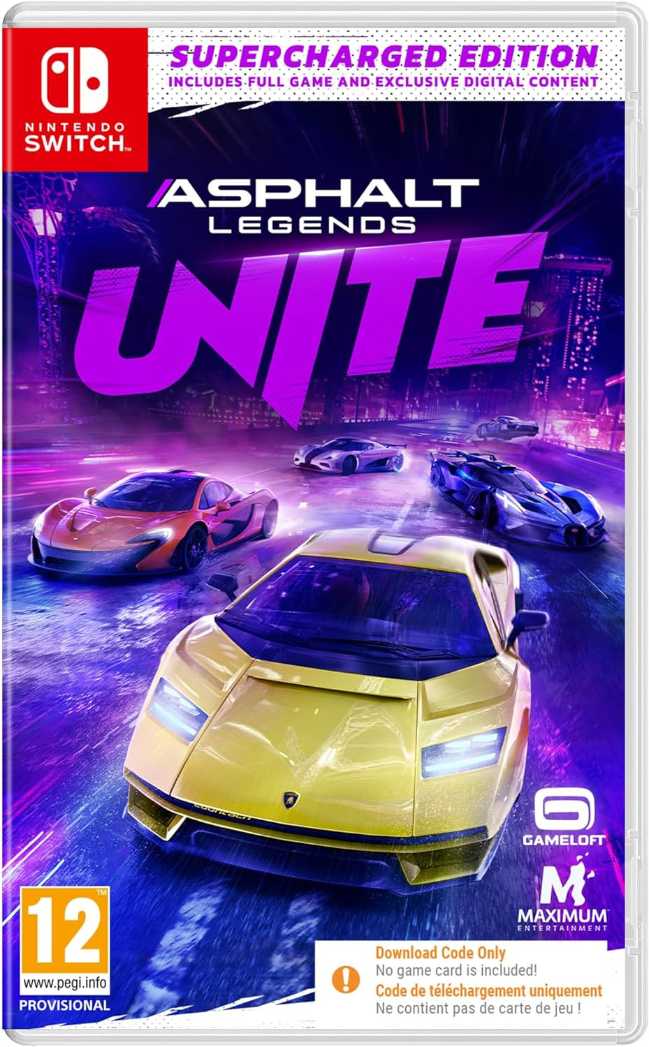 Asphalt Legends UNITE Supercharged Edition (code in a box) - Nintendo Switch