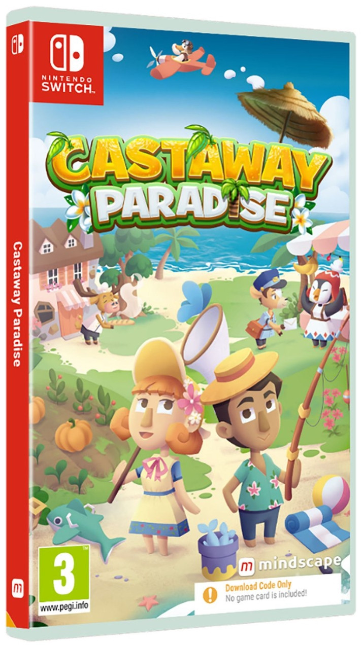 Castaway Paradise: Het Verborgen Paradijs (Code in a Box) - Nintendo Switch