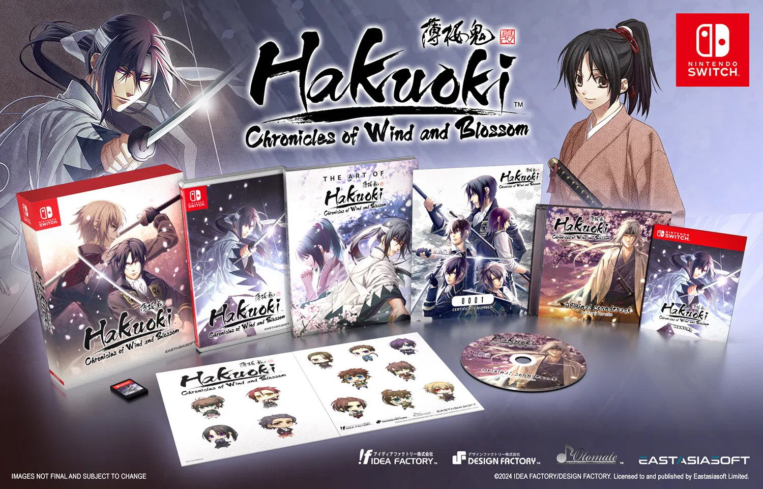 Hakuoki Chronicles of Wind and Blossom Limited Edition