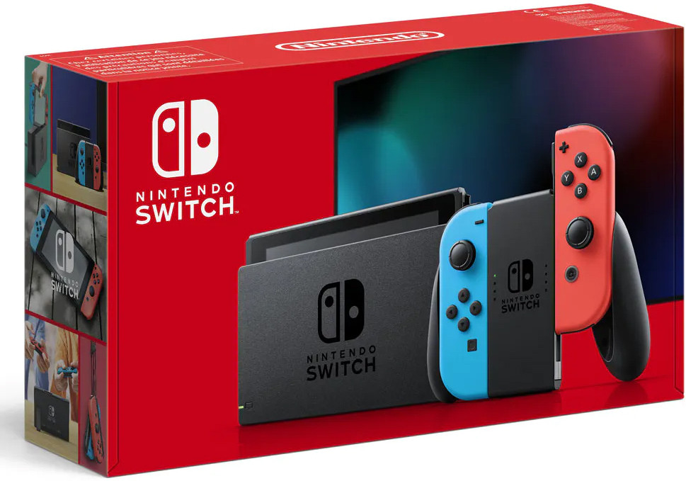 Nintendo Switch (2019 upgrade) - Red/Blue - Nintendo Switch