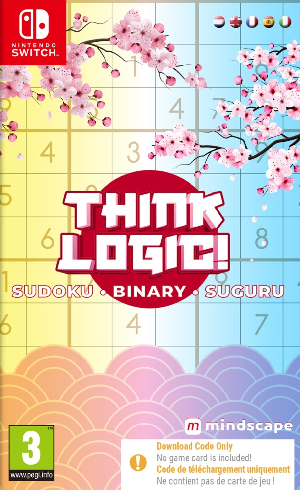 Think Logic! Sudoku - Binary - Suguru (Code in a Box) - Nintendo Switch