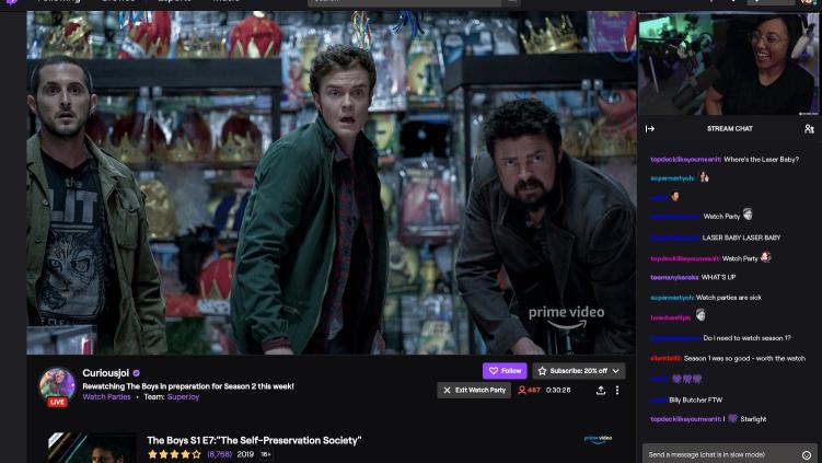 Twitch to End Prime Video Watch Party Next Month
