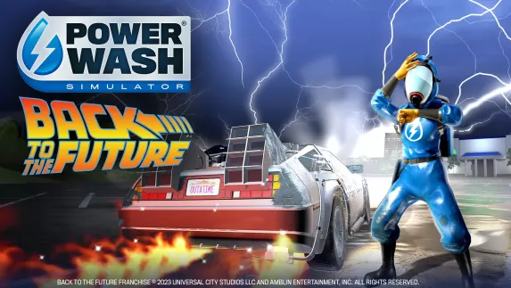 "Back to the Future DLC arriving in November for Powerwash Simulator"