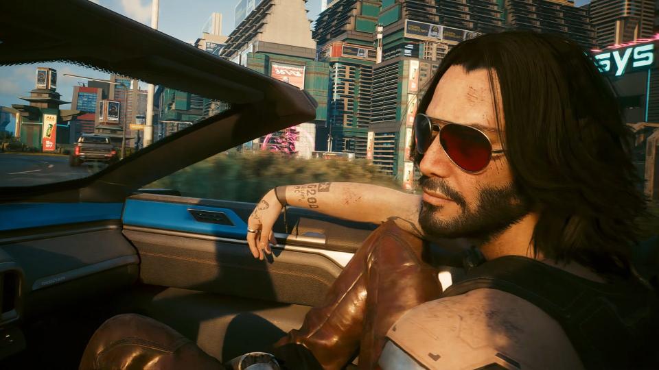 Cruise with Keanu Reeves in Cyberpunk 2077