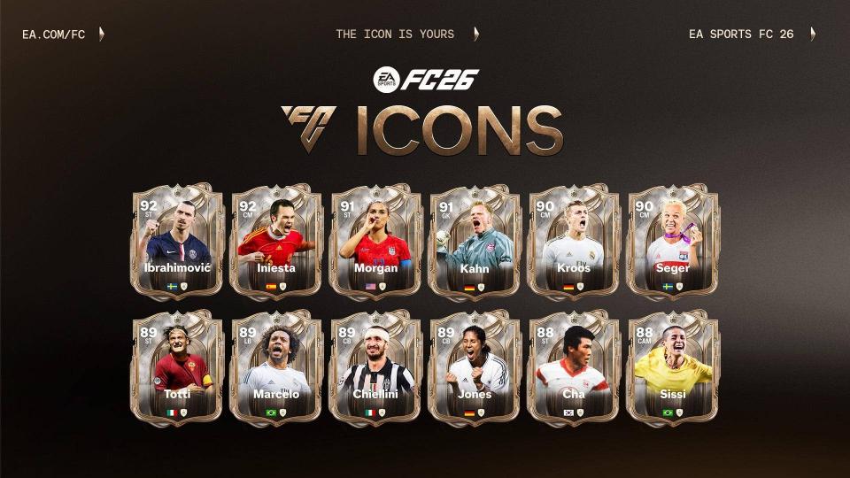 EA Sports FC 26 Icons and Pre-Order Bonuses Unveiled