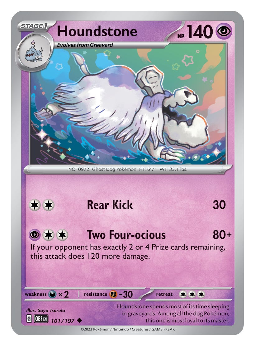 Exclusive: Greavard, Houndstone, and Ryme from Pokemon TCG Scarlet Violet Obsidian Flames revealed