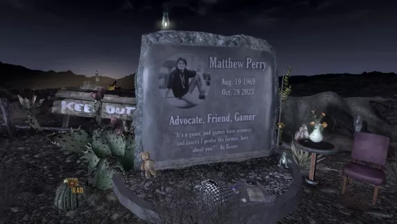 Epic hulde aan Matthew Perry in Fallout New Vegas mod