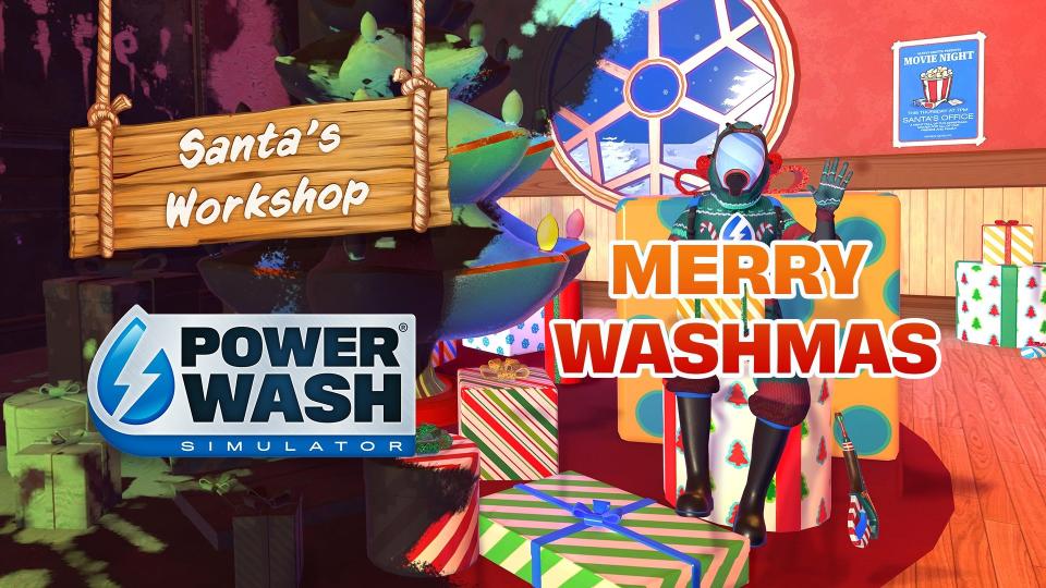 Free Santa's Workshop DLC hits Powerwash Simulator