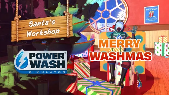 Gratis Santas Workshop DLC komt naar Powerwash Simulator