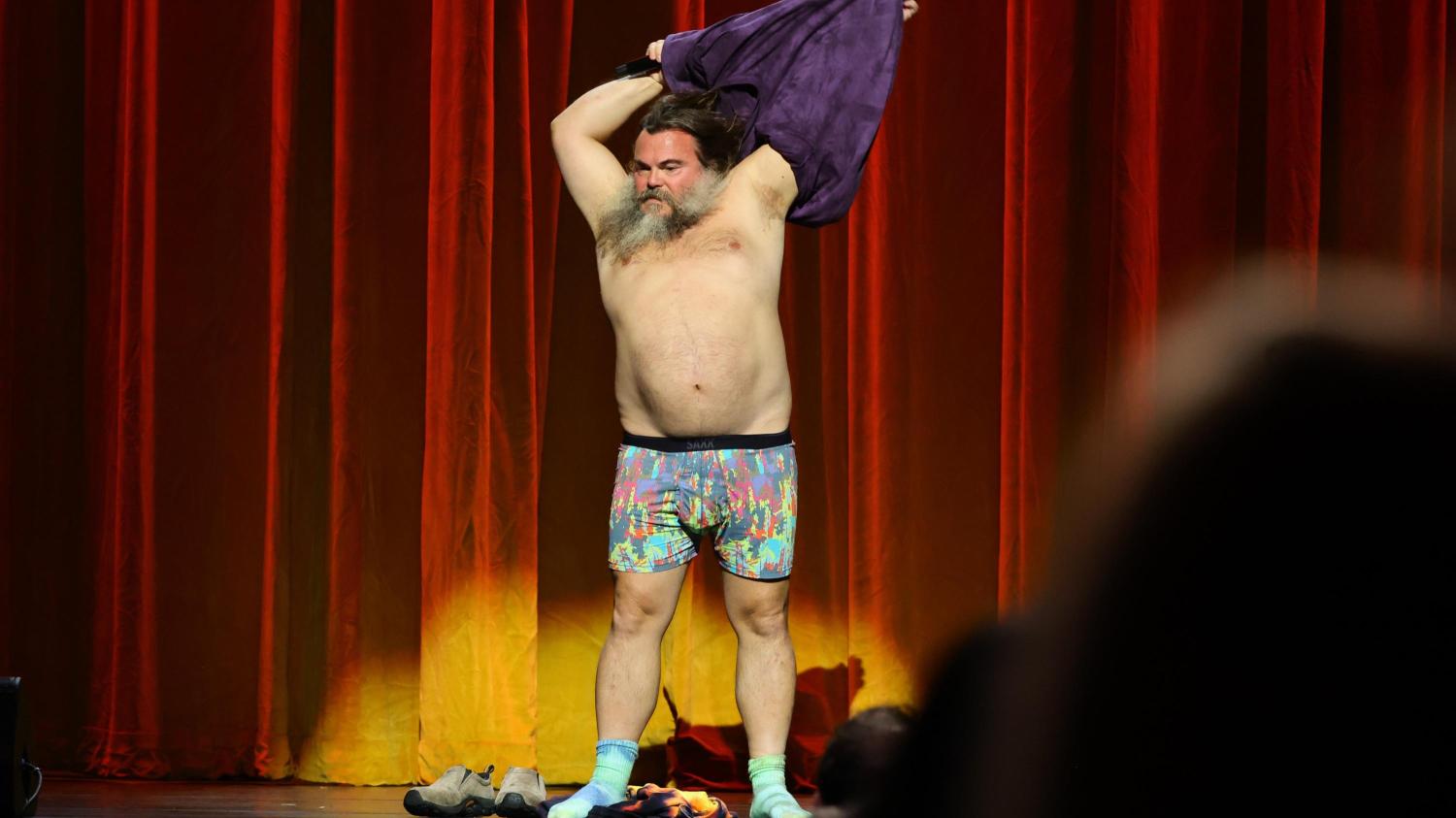 Jack Black Sings Taylor Swift's Anti-Hero Song Without Clothes at Fundraiser Event