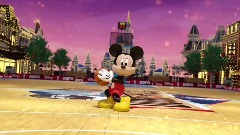 NBA Dunk the Halls: Christmas Game Featuring Disney Characters