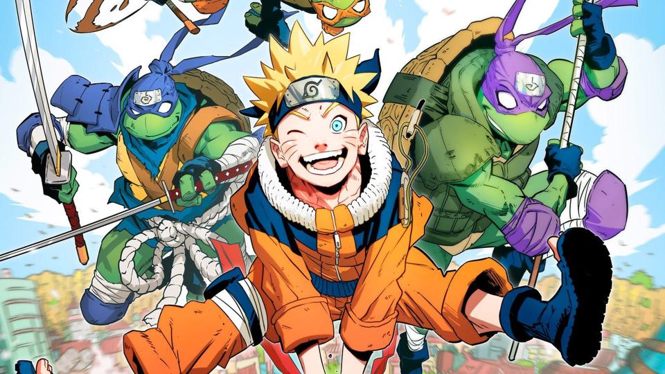 Naruto sluit zich aan bij de Teenage Mutant Ninja Turtles