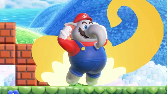 Official Elephant-Mario cuddly toy in the making