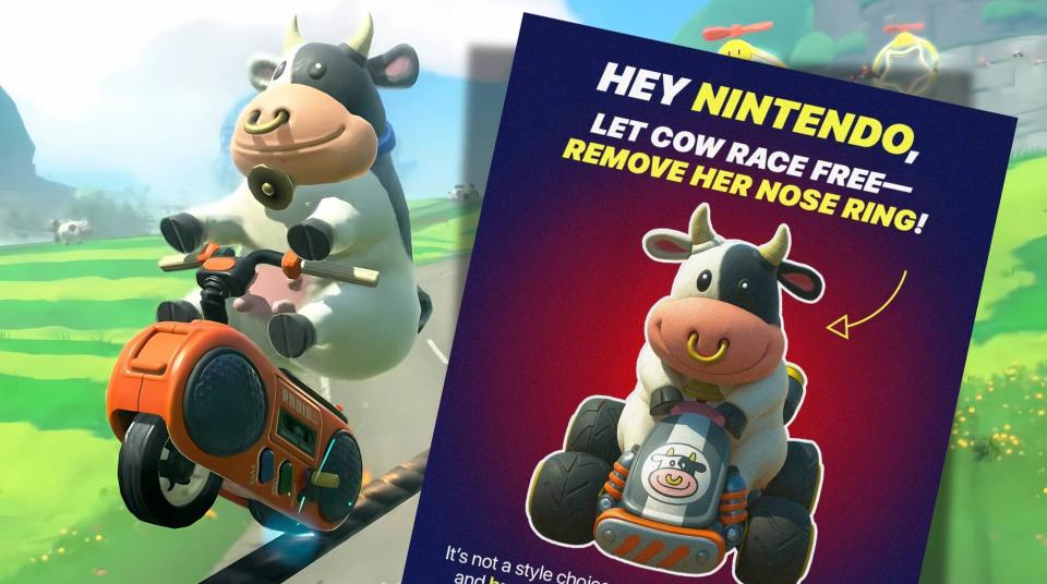 PETA Urges Nintendo to Ax Cow's Cruel Nose Ring