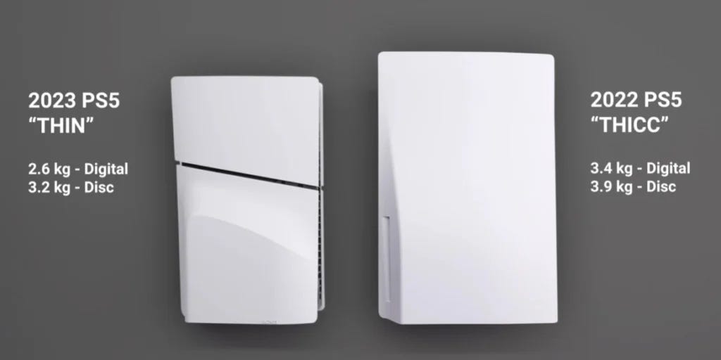 PS5 Slim isn't much smaller than the PS5