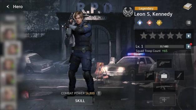 Resident Evil Survival Unit Features Leon, Jill, Claire, and Barry