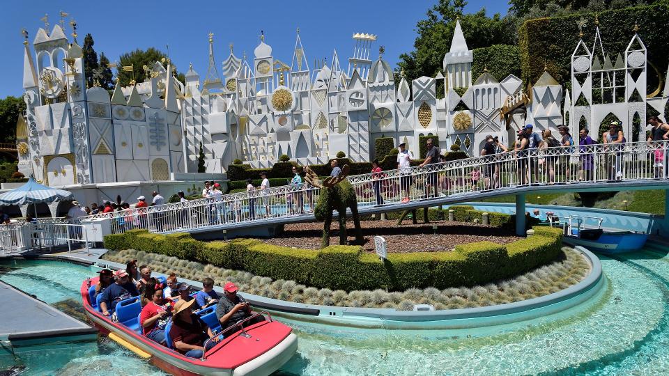 Shock at the happiest place on earth: Bare truth revealed as streaker dashes through It's a Small World ride at Disneyland, now in custody