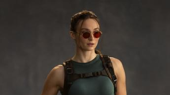 Sophie Turner Unveiled as Lara Croft in Stunning Classic Look
