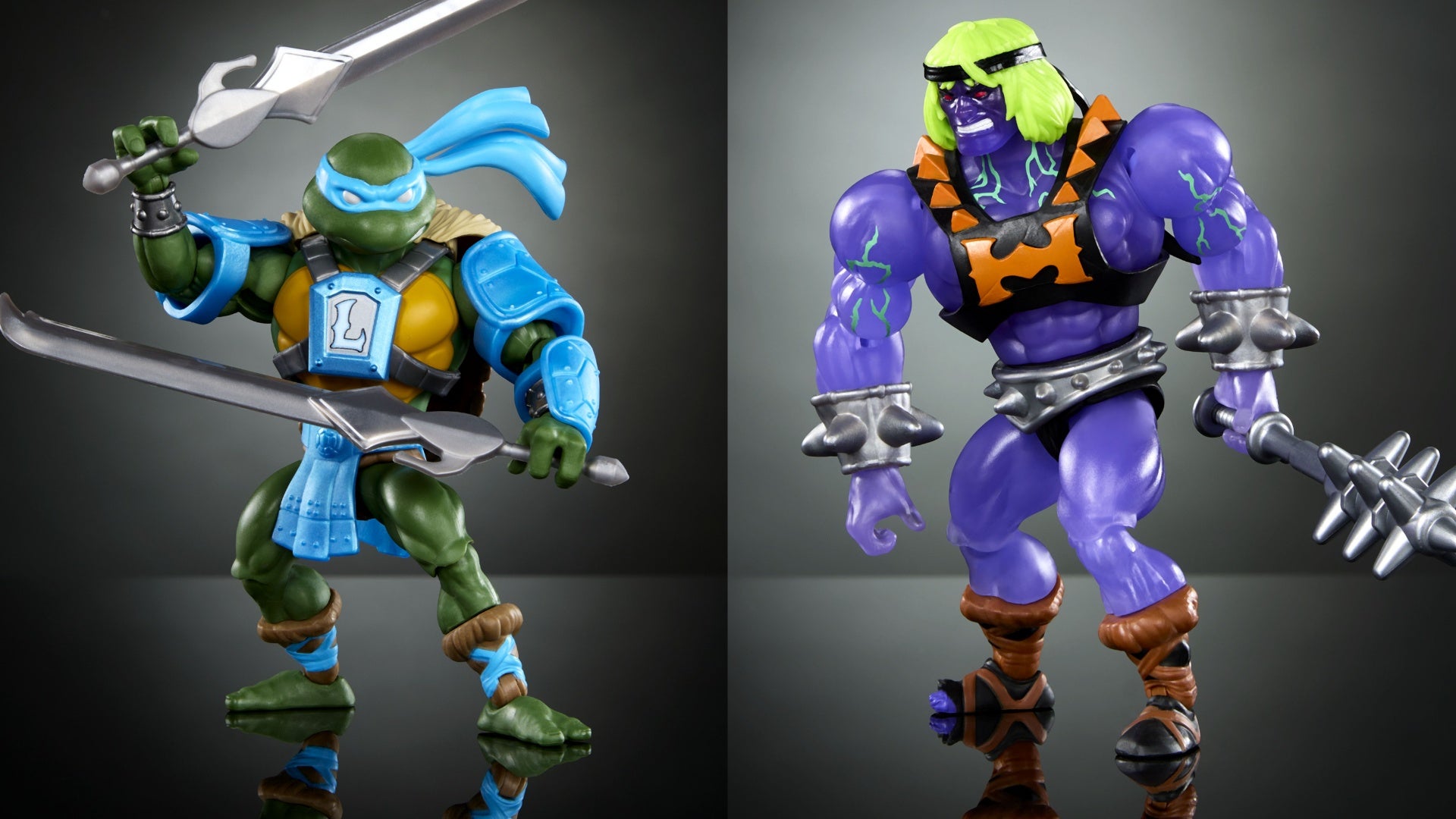Turtles from Teenage Mutant Ninja Turtles Meet He-Man in Grayskull Toy Line