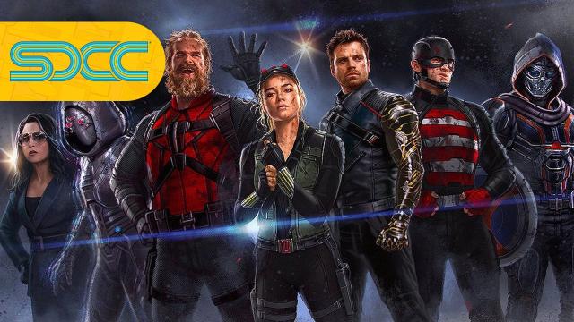 thunderbolts reveal: epic stunts and team unites at sdcc 2024