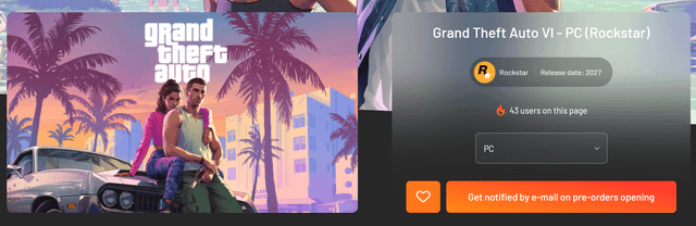 Rumors about GTA 6 and pre-orders