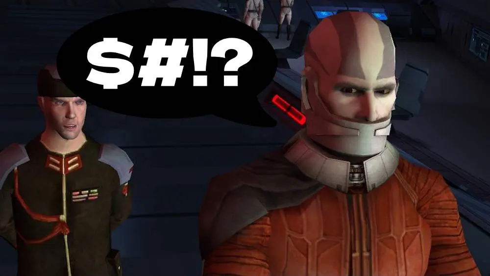 Censorship in Star Wars: Knights of the Old Republic - the meaning of 'damn'