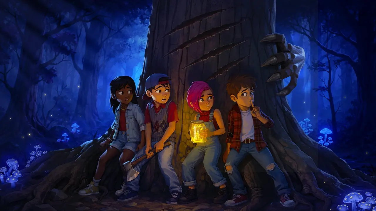 Voidwood: co-op survival horror game with Studio Ghibli-like aesthetics