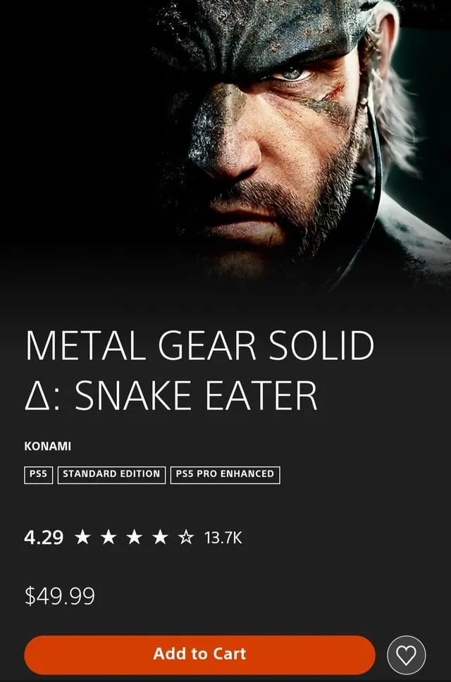 Metal Gear Solid Delta price drop: impact on players and sales