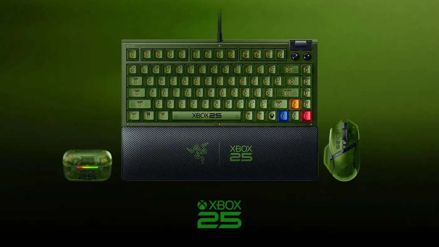 Razer Xbox 25th anniversary accessories: innovation and style for gamers