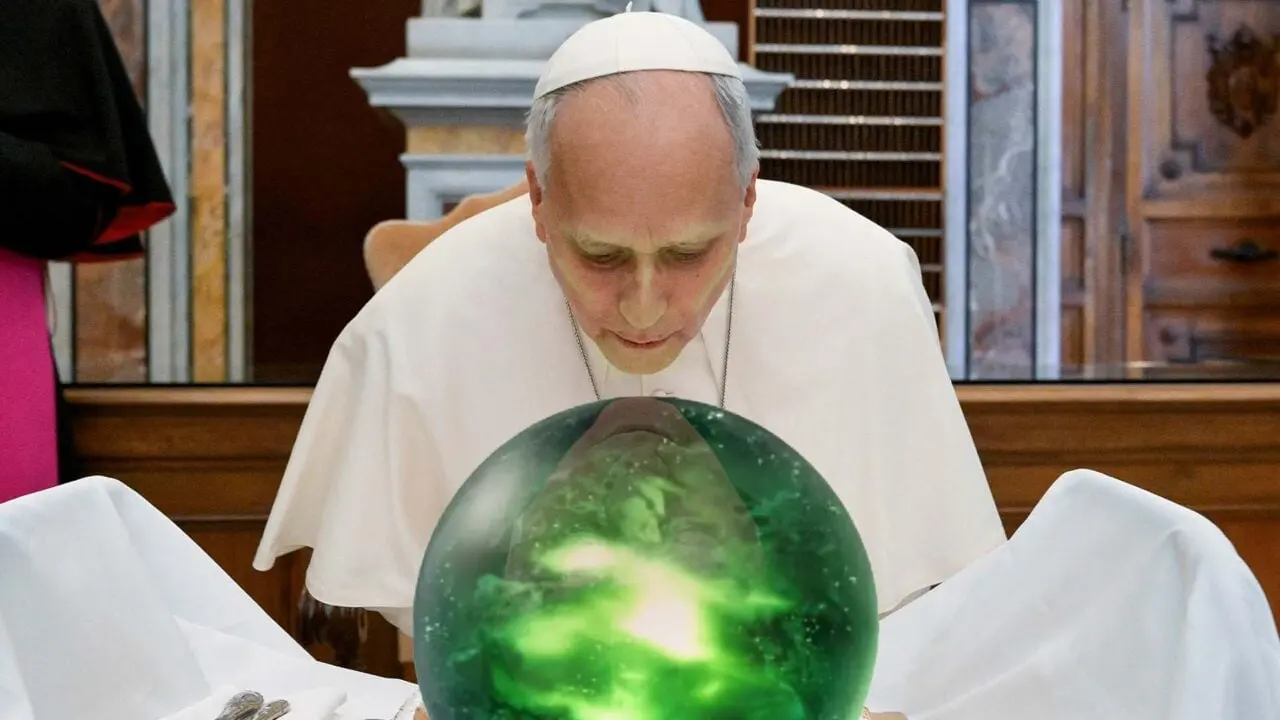 Pope Leo XIV gets green ‘Materia’ orb from Saint Peter for Humanity