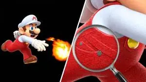 Mario logo and new renders: Nintendo appears to be adding small pockets to Mario’s overalls