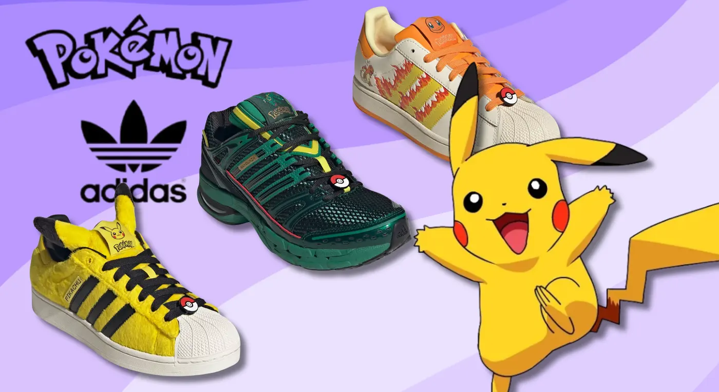 Adidas x Pokémon 30th anniversary: sneaker collection with Samba and Superstar II